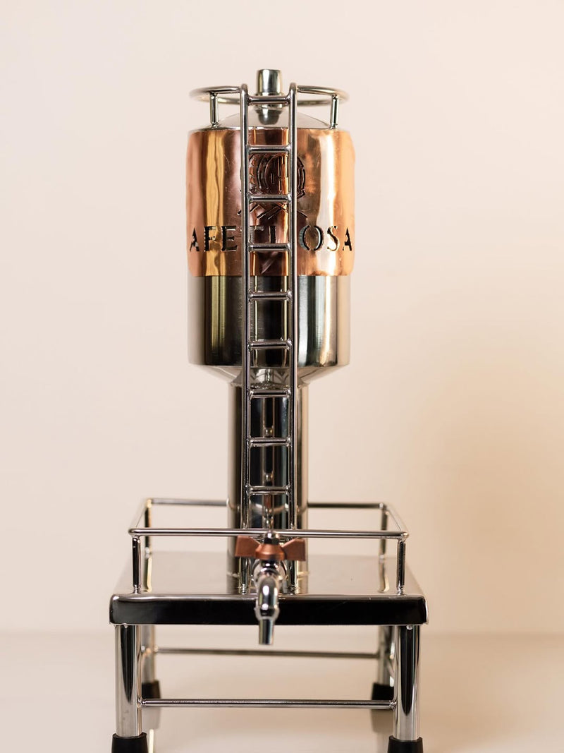 Tanquinho Modelo Tarça para Cachaça e Destilados – Inox, Cobre | De 5L a 30L | Personalizável