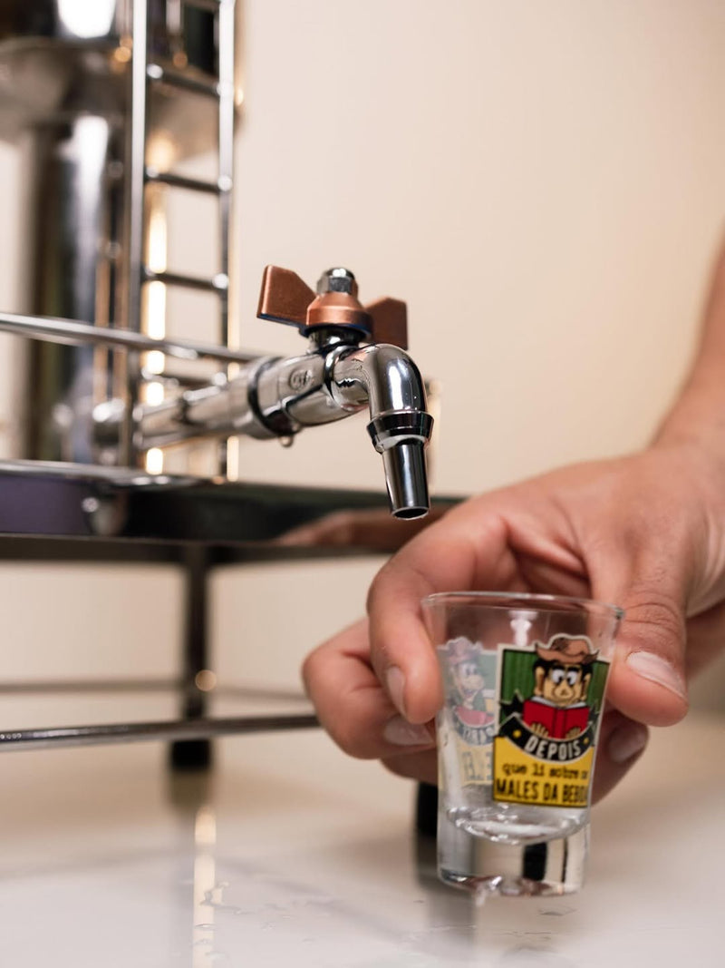 Tanquinho Modelo Tarça para Cachaça e Destilados – Inox, Cobre | De 5L a 30L | Personalizável