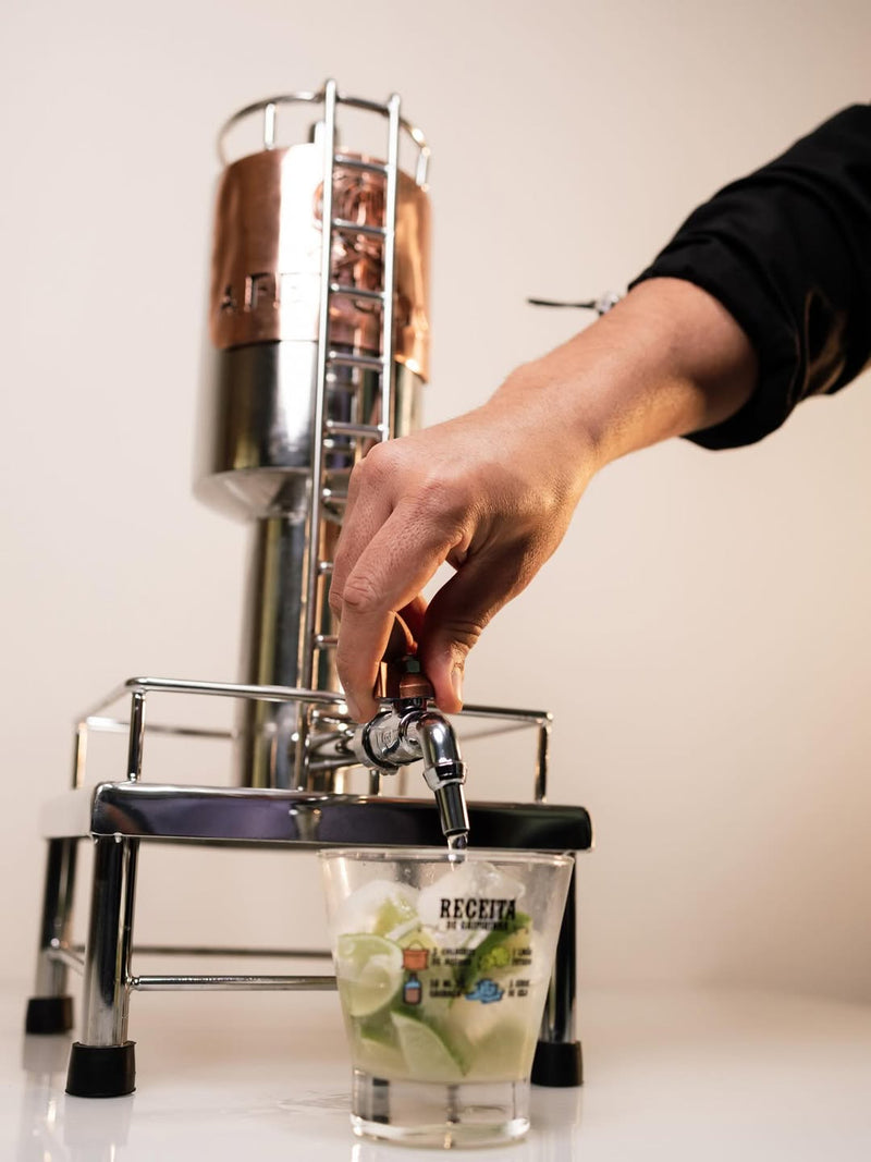 Tanquinho Modelo Tarça para Cachaça e Destilados – Inox, Cobre | De 5L a 30L | Personalizável